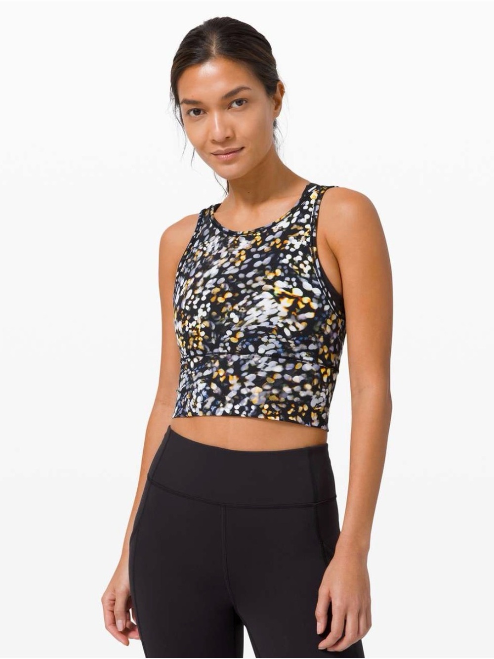 NWTO Lululemon Power Pivot Tank
Metropolis Glow Multi size 6